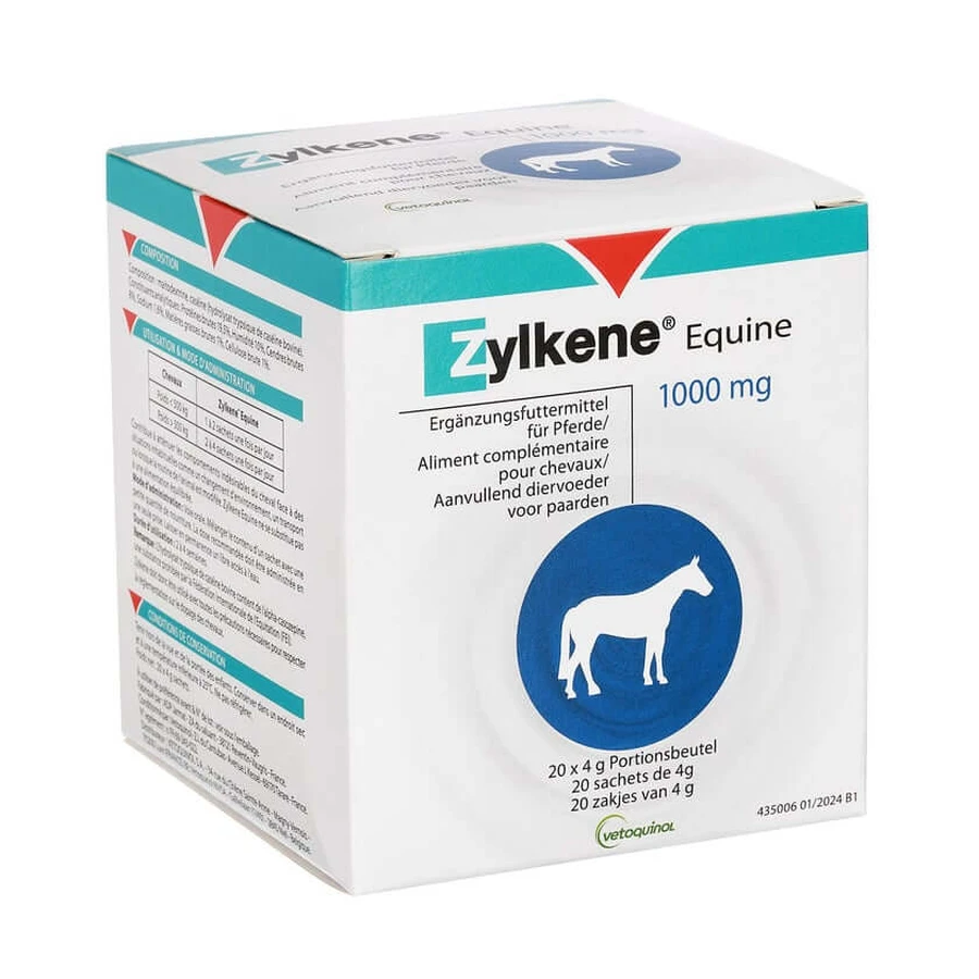 ZYLKENE Equine Erg.feed powder for horses 20X4 g