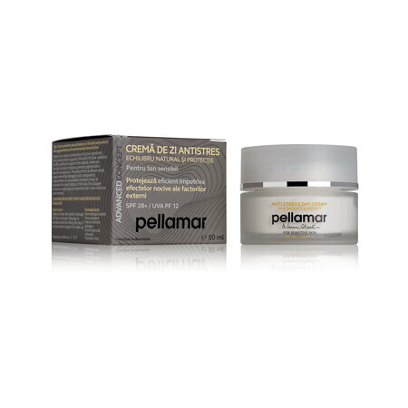 Anti-stress dagcrème voor de gevoelige huid met SPF 28+ Advanced Concept, 50 ml, Pellamar