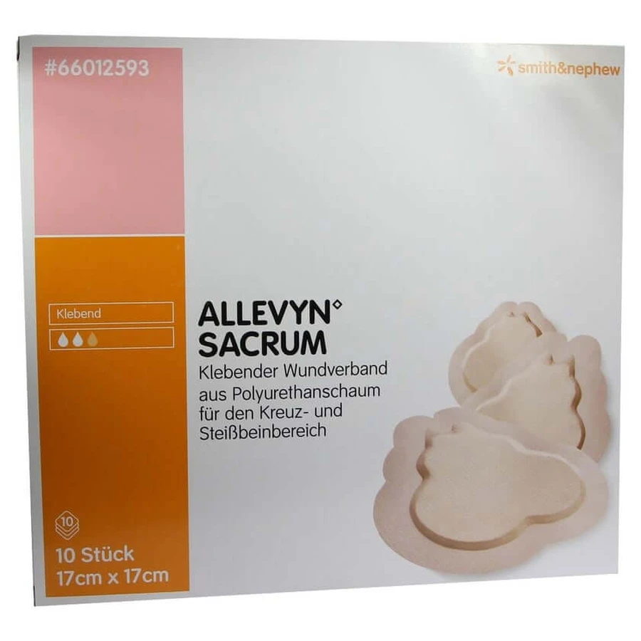 Allevyn Sacrum Klein 17x17 cm Wundverban 10 St