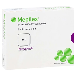 Mepilex 5x5 cm pansement en mousse 5 pcs.