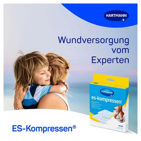 ES Compresses Sterile 10x10cm 8-ply 17-thread 5X2 pcs.