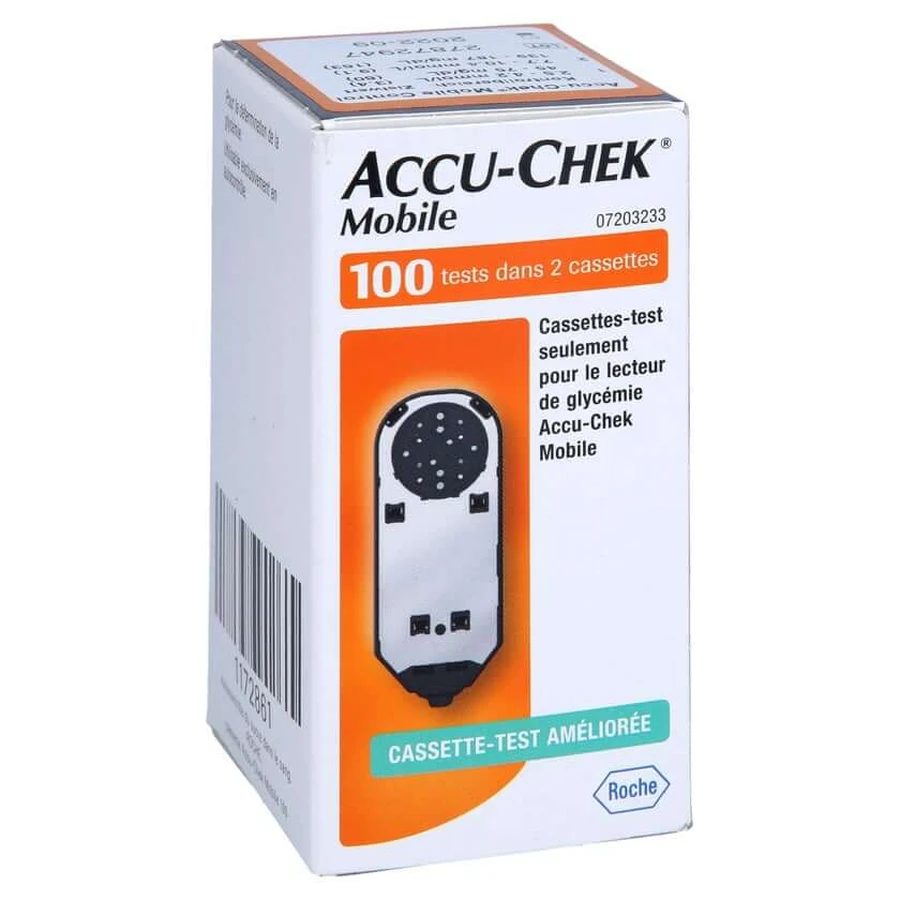 Accu-chek Mobiele testcassette 100 stuks