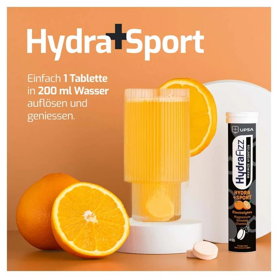 UPSA Hydrafizz Sport Arancione 16 pz.
