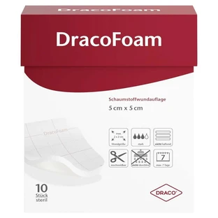 Medicazione in schiuma Dracofoam 5x5 cm 10 pz.