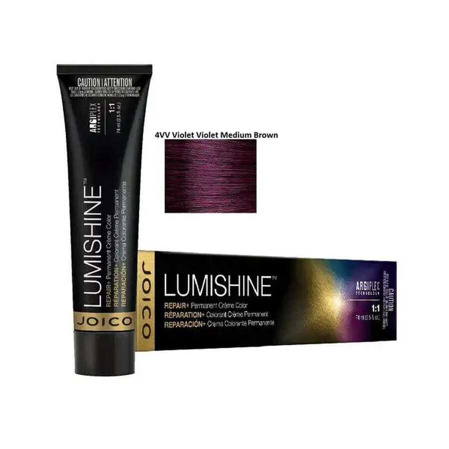 Joico Lumishine Permanent Creme 4VV Coloration permanente 74ml