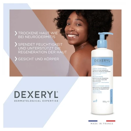 DEXERYL Pflegecreme Viererpack 4X500 g