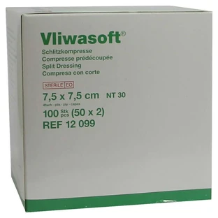 Vliwasoft compresse a fessura 7,5x7,5 cm s 50X2 pz.