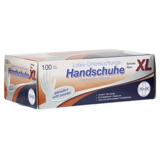 Handschuhe Einmal Latex gepudert XL 100 St