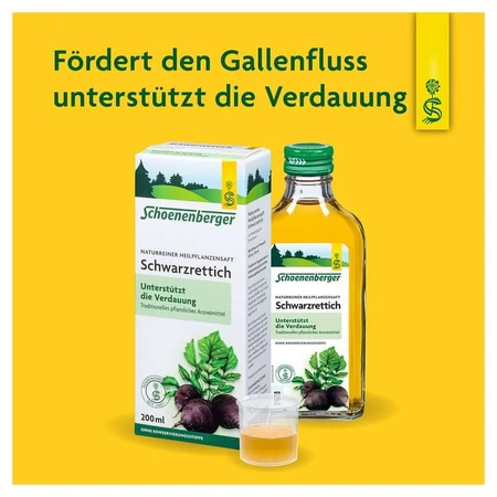 Rábano negro Schoenenberger Heilpflanz 3X200 ml