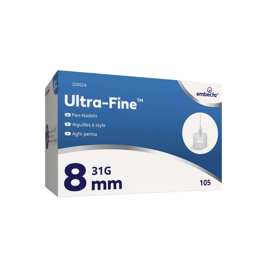 Ultrafijne pennaalden 8 mm 105 stuks