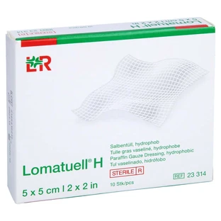 Lomatuell H ungüento tul 5x5 cm estéril 10 uds.