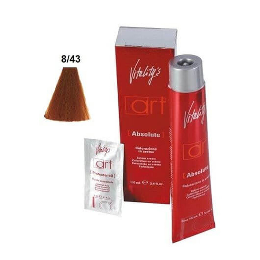 Vitality's Art Absolute permanente haarverf met ammoniak 8.43 100ml