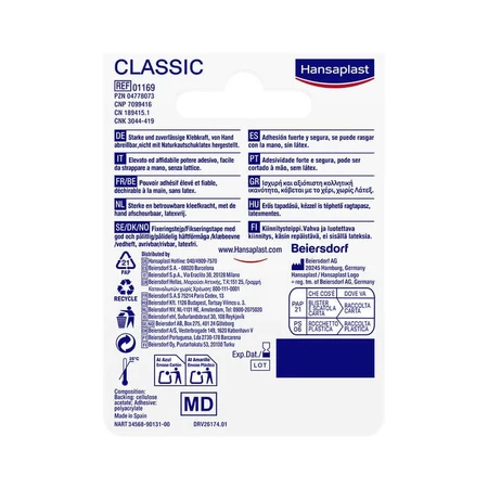 Hansaplast Yeso de fijación Classic 1 ud.