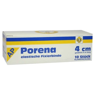 Benda di garza elastica Porena da 4 cm bianca senza busta 10 pz.