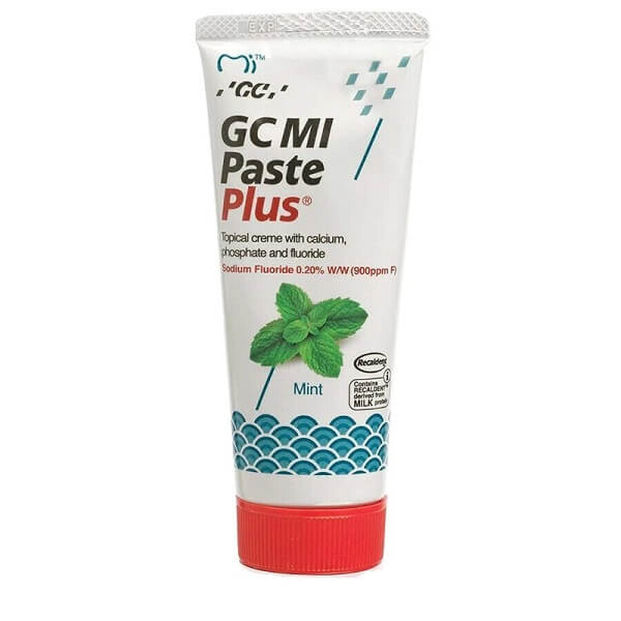 Dentifricio topico a base d'acqua al gusto di menta Mi Paste Plus, 40 g, GC