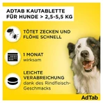Adtab 112 mg for dogs >2.5 double pack 2X3 pcs