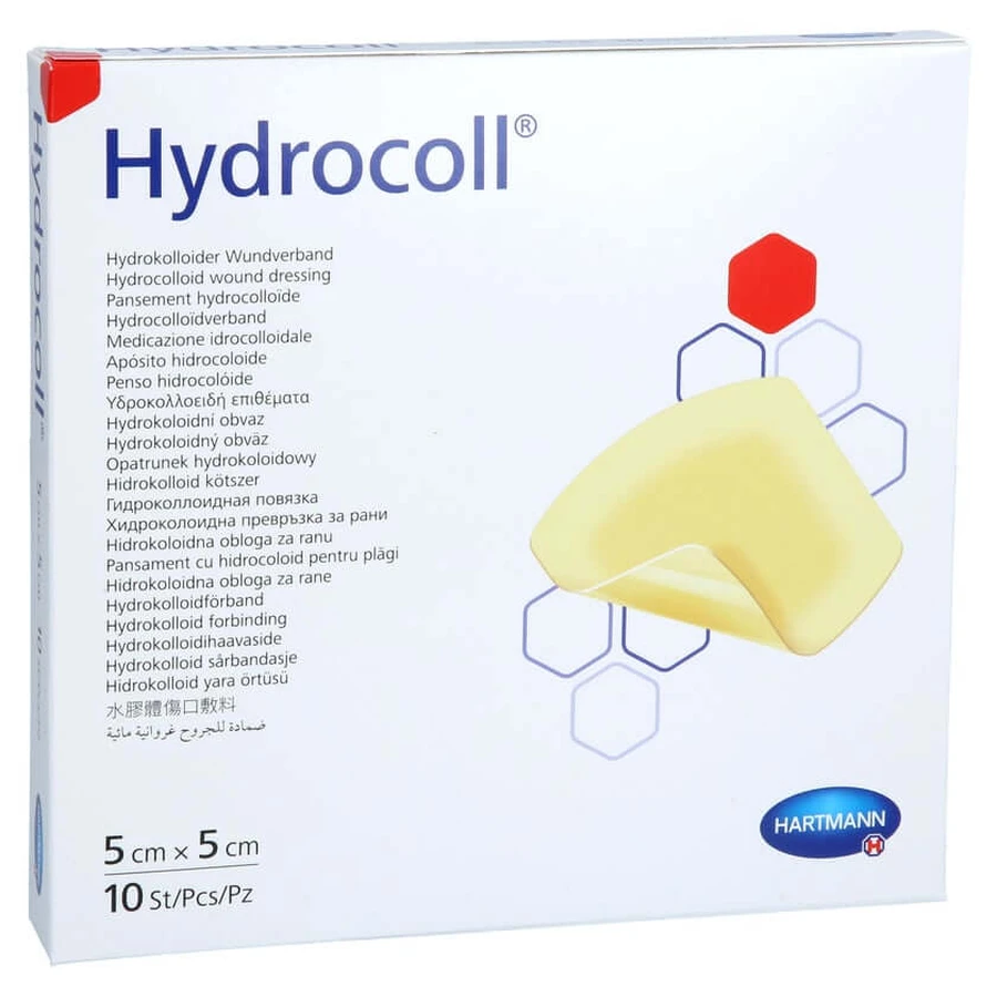 Hydrocoll wondverband 5x5 cm 10 st.