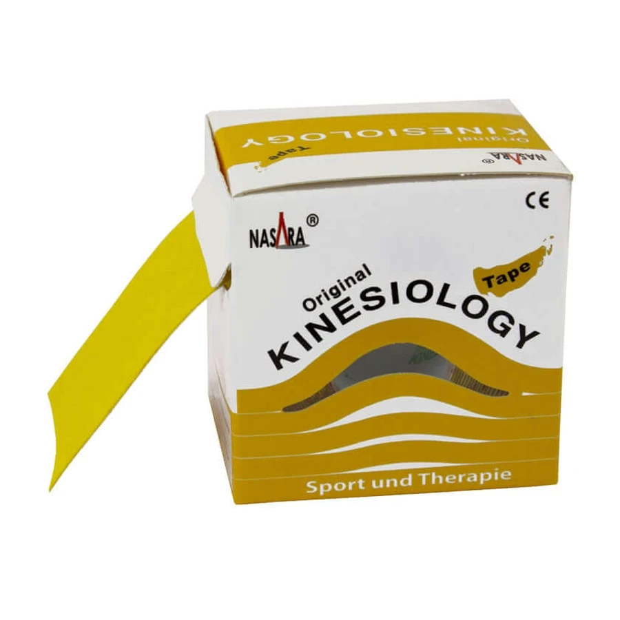 Nasara Kinesiology Tape 5 cmx5 m yellow 1 pc