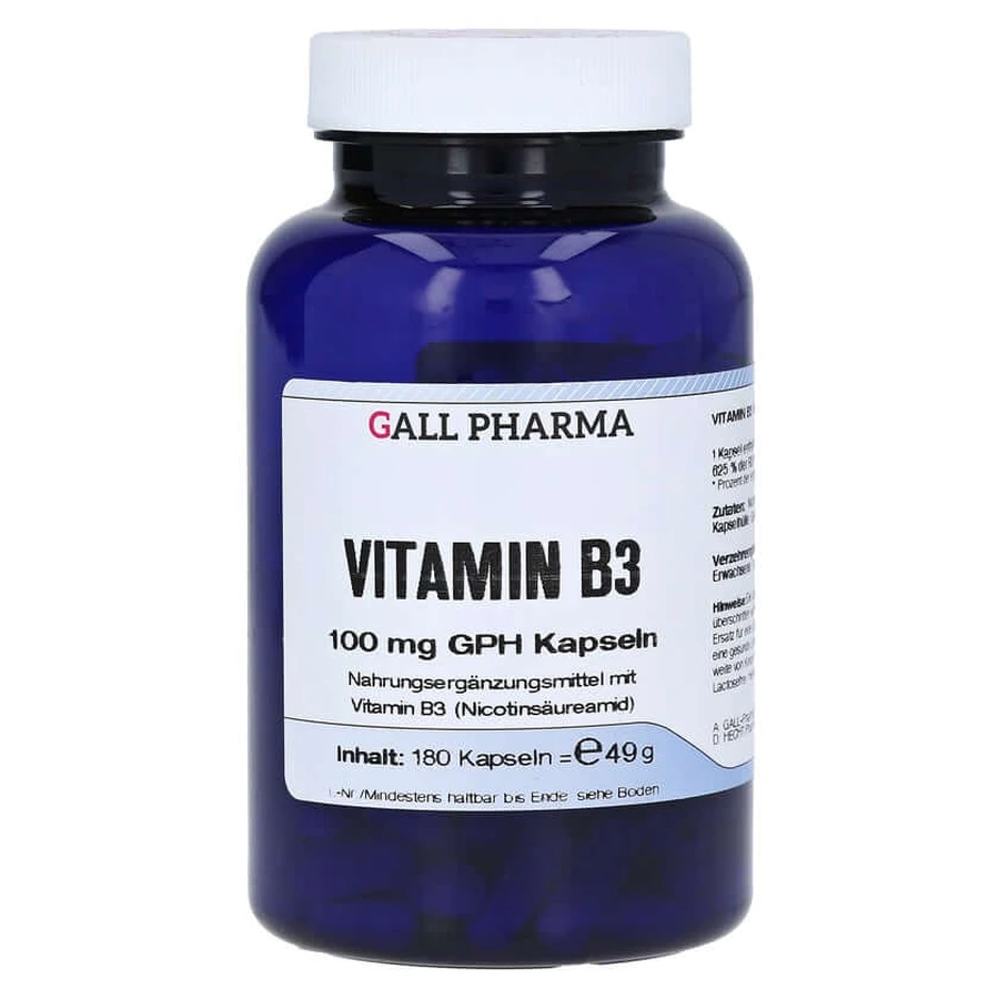 Vitamin B3 100 mg GPH Capsules 180 Capsules