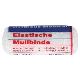 Gaasverband 4mx8cm elastisch 1 stuk