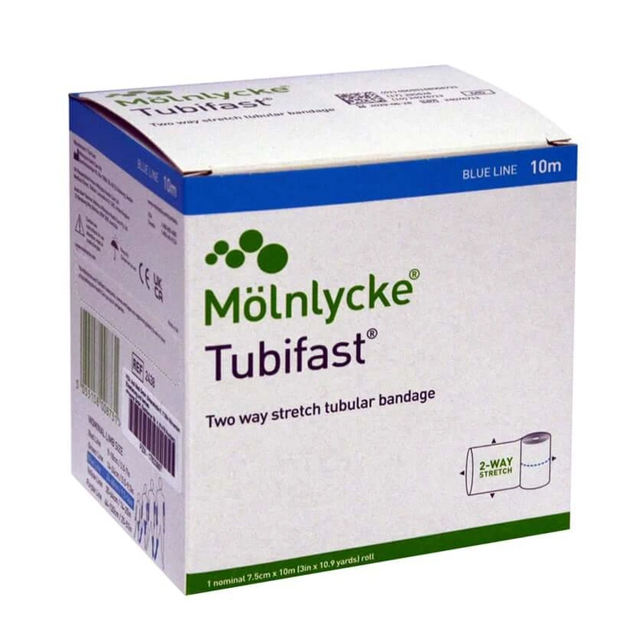 Tubifast 2-way Stretch 7,5 cmx10 m azul 1 ud.