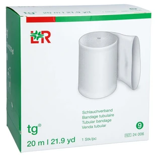 Bandage tubulaire TG taille 9 20 m blanc 1 pc