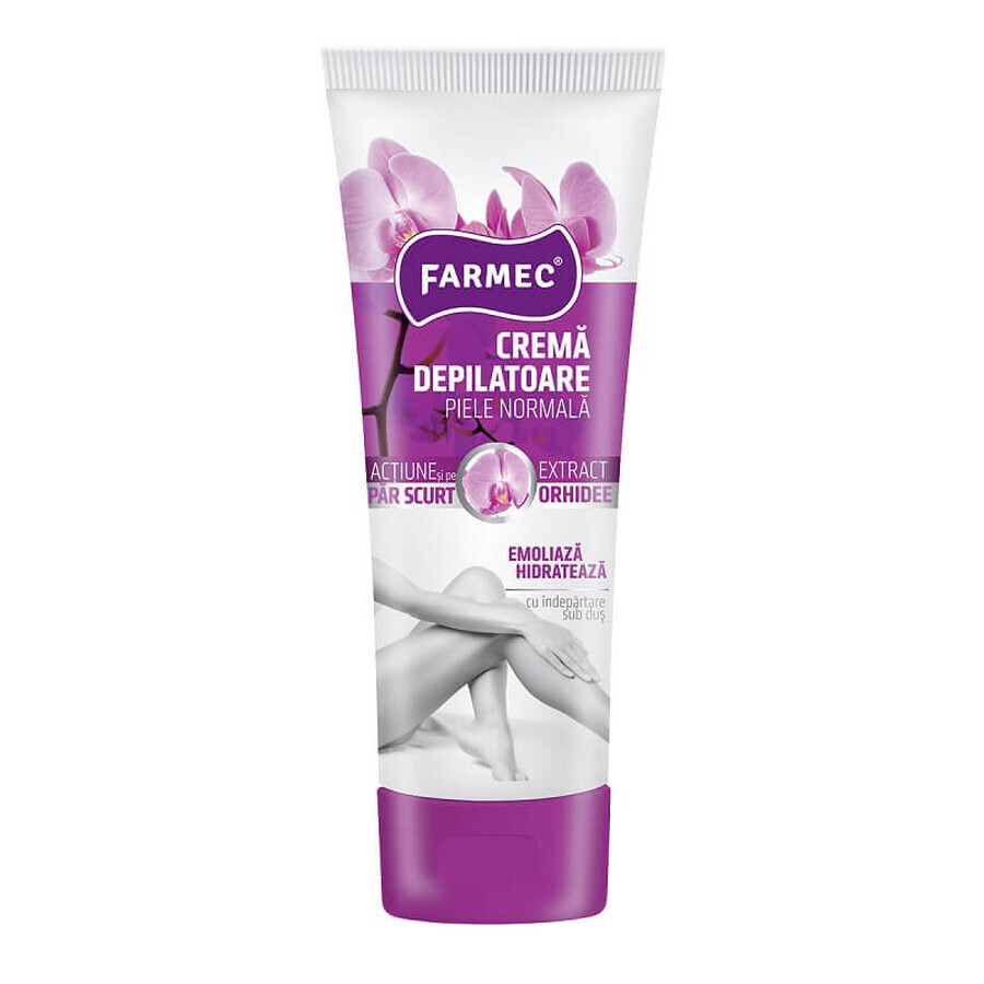 Crema depilatoare piele normala cu extract de orhidee, 150 ml, Farmec