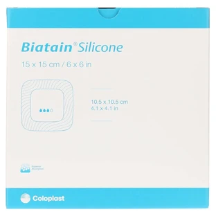 Biatain Pansement en mousse de silicone 15x15 cm 5 pcs.