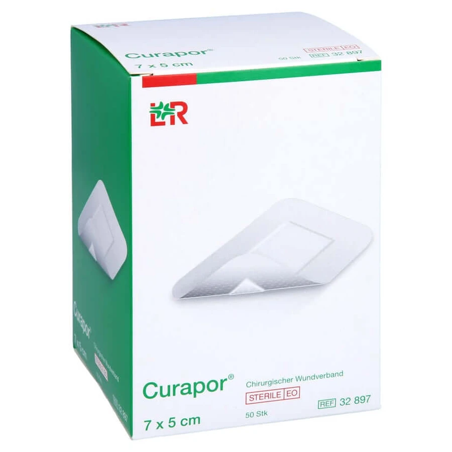 Curapor Wondverband Steriel 5x7 cm 50 st.