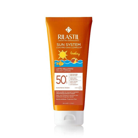 Rilastil Sun System Baby - Latte Vellutato SPF50+ Protezione per Bambini, 200ml