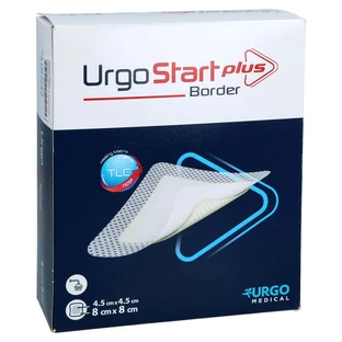 Urgostart Plus Bordură 8x8 cm Pansament pentru plăgi 10 buc
