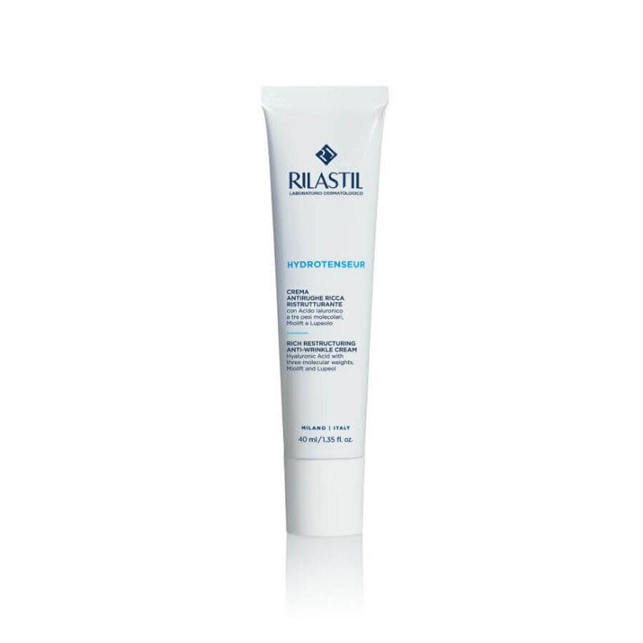 Rilastil Hydrotenseur - Crema Antirughe Ristrutturante Ricca, 40ml