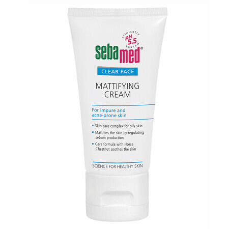 Anti-acne matterende huidcrème Clear Face, 50 ml, Sebamed