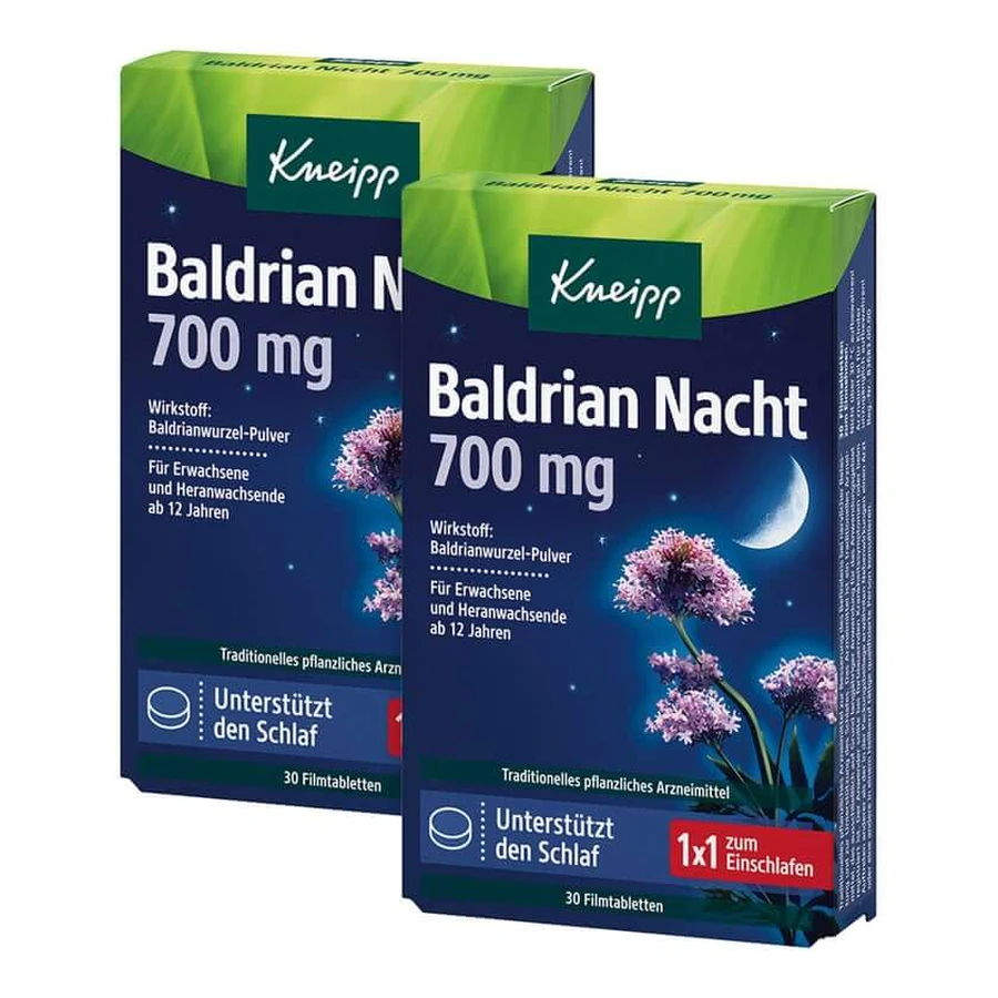 Kneipp® Baldrian Nacht 700 mg Doppelpack 2X30 St