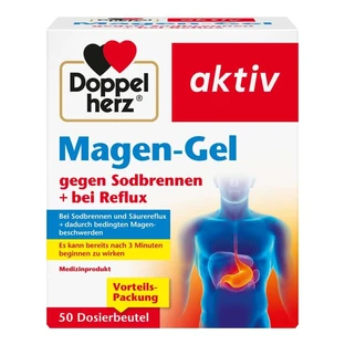 Dubbele hart maaggel tegen brandend maagzuur + reflux 50X10 ml