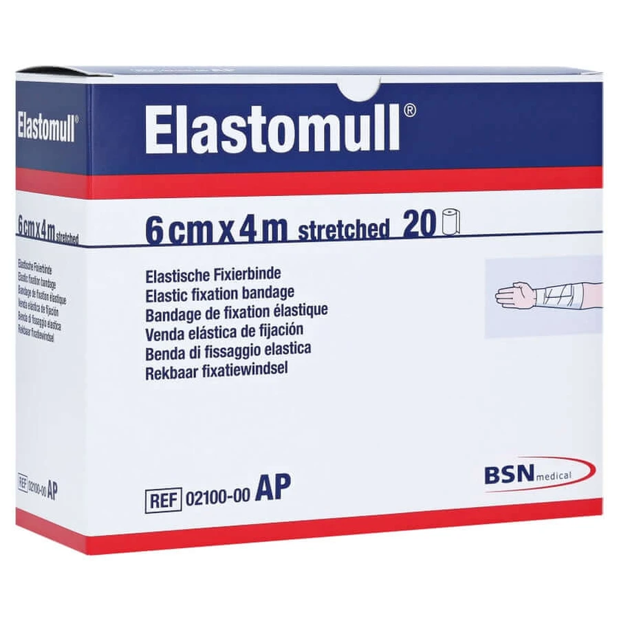 Elastomull 6 cmx4 m 2100 venda elástica de fijación 20 uds.