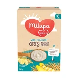 Milupa Cereal Vise Placute Gris with Banana and Peach 250g