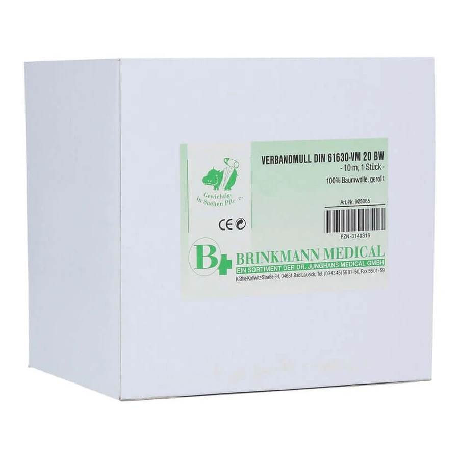 Gasa 10 Cmx10 m Rollo de 8 pliegues 1 ud.