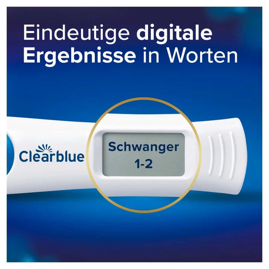 Clearblue Test de sarcină digital cu cuvinte și determinare săptămânală 1 buc