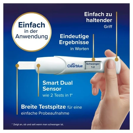 Clearblue Test de sarcină digital cu cuvinte și determinare săptămânală 1 buc