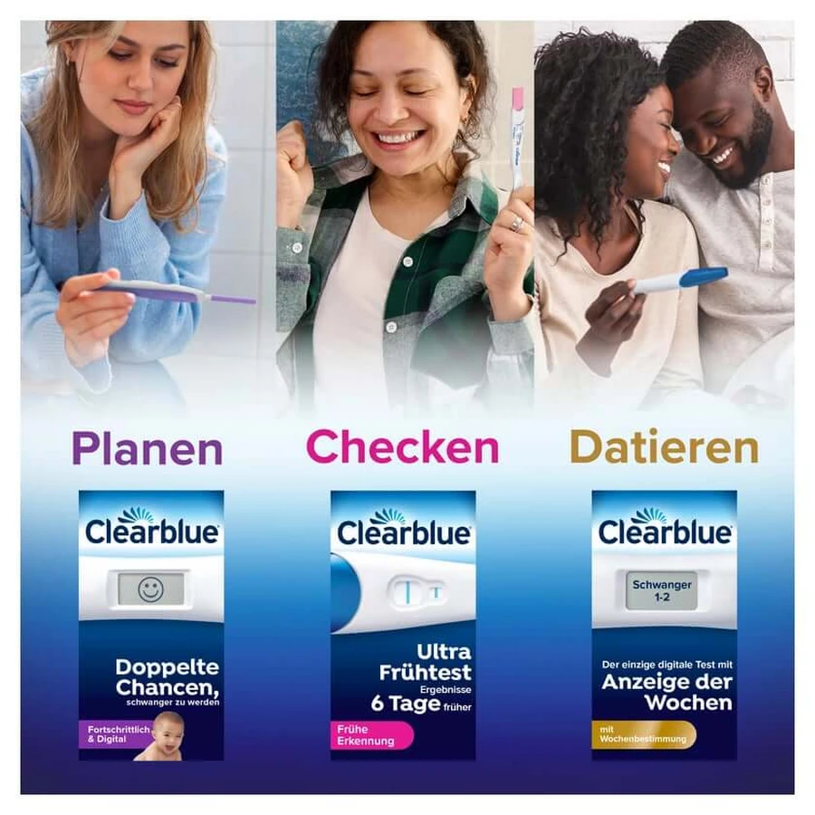 Clearblue Test de sarcină digital cu cuvinte și determinare săptămânală 1 buc