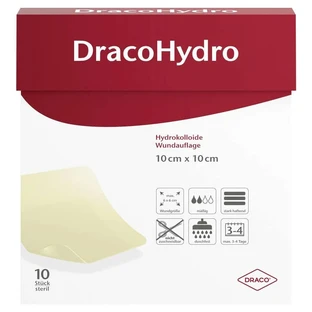 Dracohydro hydrokoloidowy opatrunek na ranę 10 x 10 cm 10 szt.