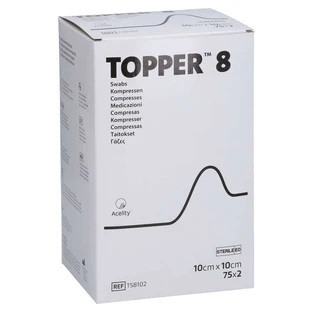 Topper 8 Compr.10x10 cm stérile 75X2 pcs.