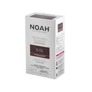 Naturalna farba do włosów, ciemny czerwony blond (6.66) x 140ml, Noah