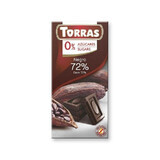 Chocolat avec 72% de sucre et cacao sans gluten 75g TORRAS