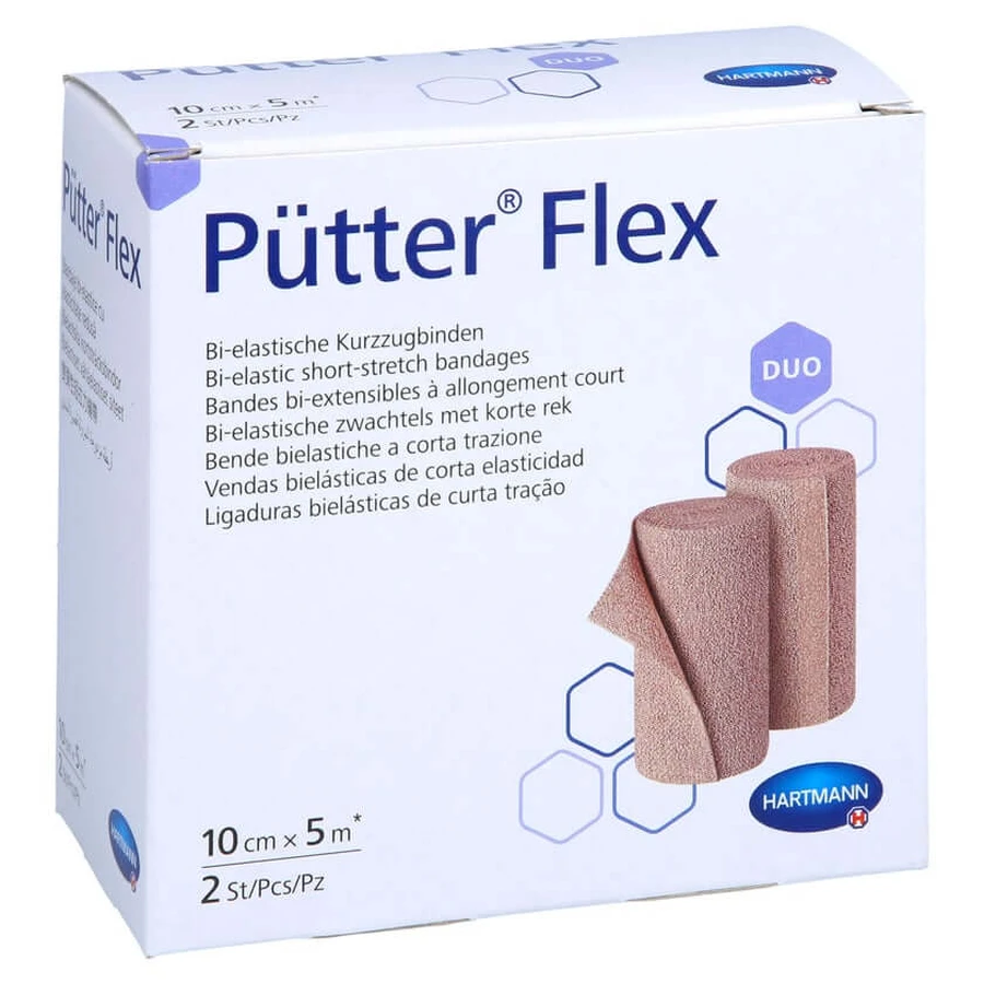Pütter Flex Duo Bandage 10 cmx5 m 2 buc