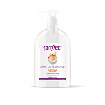 Savon liquide pour les personnes sensibles 500ml, Farmec 