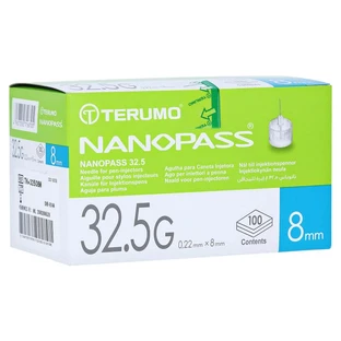 Terumo Nanopass 32.5 Pen Cannula 0.22x8 m 100 pcs.