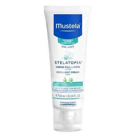 Verzachtende crème voor droge huid met neiging tot atopie Stelatopia, 40 ml, Mustela