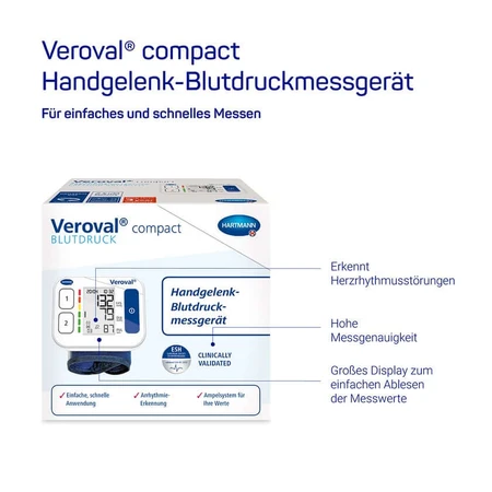Veroval Compact Polsbloeddrukmeter 1 st